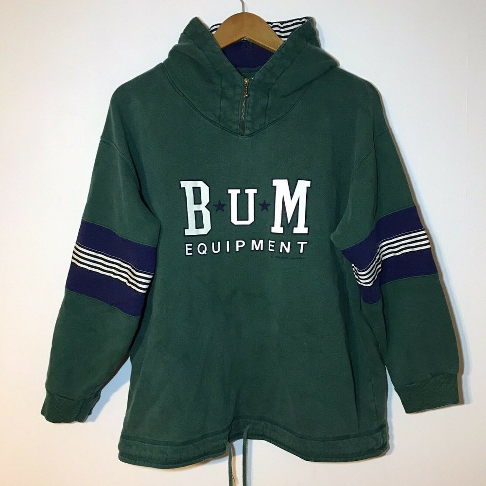 Vintage 90's BUM Equipment Sweater Hoodie Medium Men's Women's Unisex